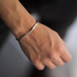 دستبند نقره بنگل خلخال روکش رادیوم 925 عیار 