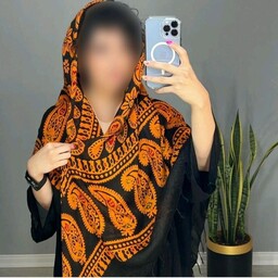 روسری ترکمنی نخی طرح سنتی ایستایی عالی کد201