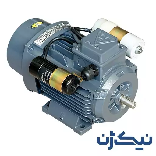 الکتروموتور آلومینیومی موتوژن (MOTOGEN) تکفاز دوخازن 0.75 کیلووات  1 اسب، 1500 دور، ارسال با باربری (پس کرایه)