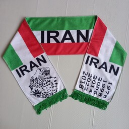 شال طرح پرچم ایران ، پارچه مخملی 