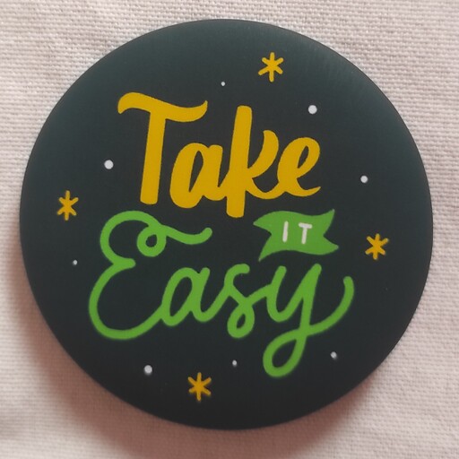 پیکسل سوزنی مات مخملی ضد خش طرح Take it easy 