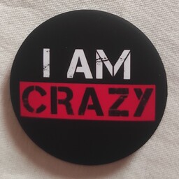 پیکسل سوزنی مات مخملی ضد خش طرح Iam crazy 