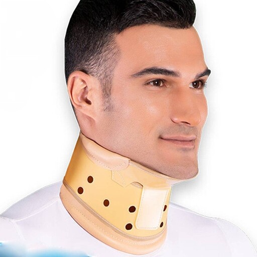 گردن بند طبی سخت چانه دار مناسب ساپورت بعد از جراحی و گردن درد و ایجاد محدودیت حرکتی برای گردن