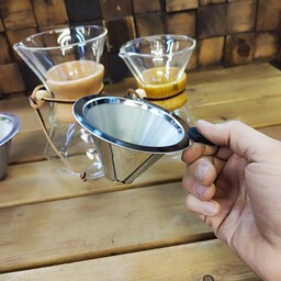 فیلتر فلزی قهوه ساز کمکس جنس استیل مناسب کمکس 3 کاپ