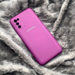 قاب گوشی Galaxy A02S - Galaxy A03S سامسونگ سیلیکونی های کپی محافظ لنز دار بنفش