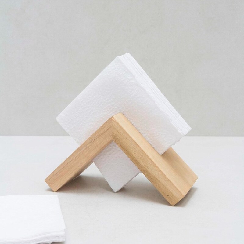 جادستمال کاغذی چوبی  رو میزی