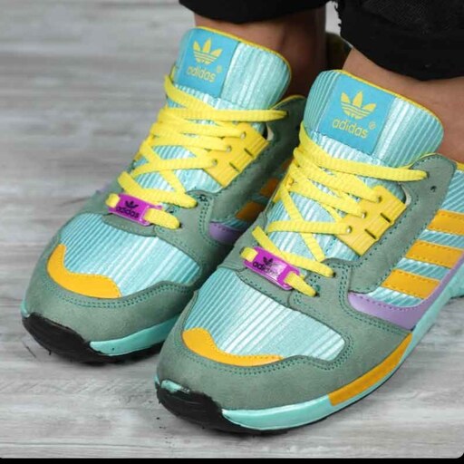 کتونی مردانه آدیداس سبز فیروزه ای Adidas Zx8000