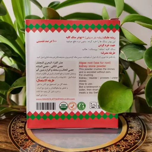 ریشه جلبک دریایی ویژه دفع سنگ کلیه، بهترین سنگ شکن گیاهی، جهت خرد کردن و دفع سنگ کلیه، مثانه، پروستات و حالب