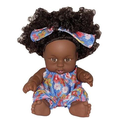 عروسک مدل دختر سیاه پوست موزیکال طرح May May کد 02 ارتفاع 15سانتی متر