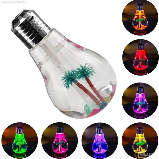 دستگاه بخور سرد و رطوبت ساز طرح لامپ مدل Night lamp RGB