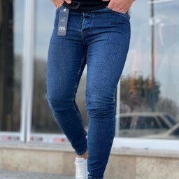 شلوار جین جذب مردانه سایز 38تا 50 جنس جین پنبه ای با کشسانی زیاد و فاق بلند