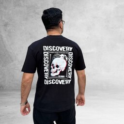 تیشرت مردانه مشکی مدل Discovery
