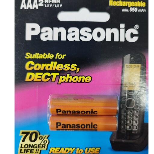 باتری نیم قلم شارژیpanasonic