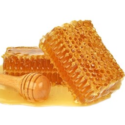 عسل طبیعی گون و آویشن با شان (موم دار)