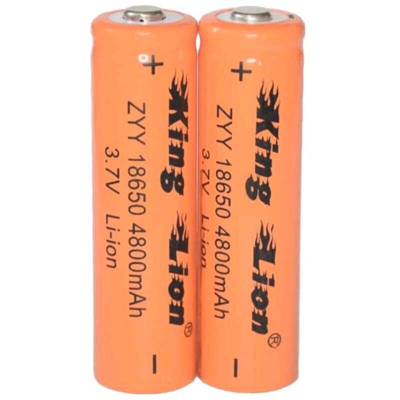 باتری لیتیومی 3.7 ولت کد 18650 برند کینگ (قابل شارژ) بسته 1 عددی