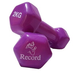 دمبل رکورد کد 2 وزن 2 کیلوگرم بسته 2 عددی با ارسال رایگان