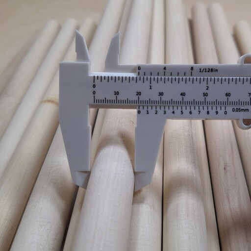 میله چوبی قطر 20 میلی متر ، طول 50 سانتی متر ، دوبل 20 میل
