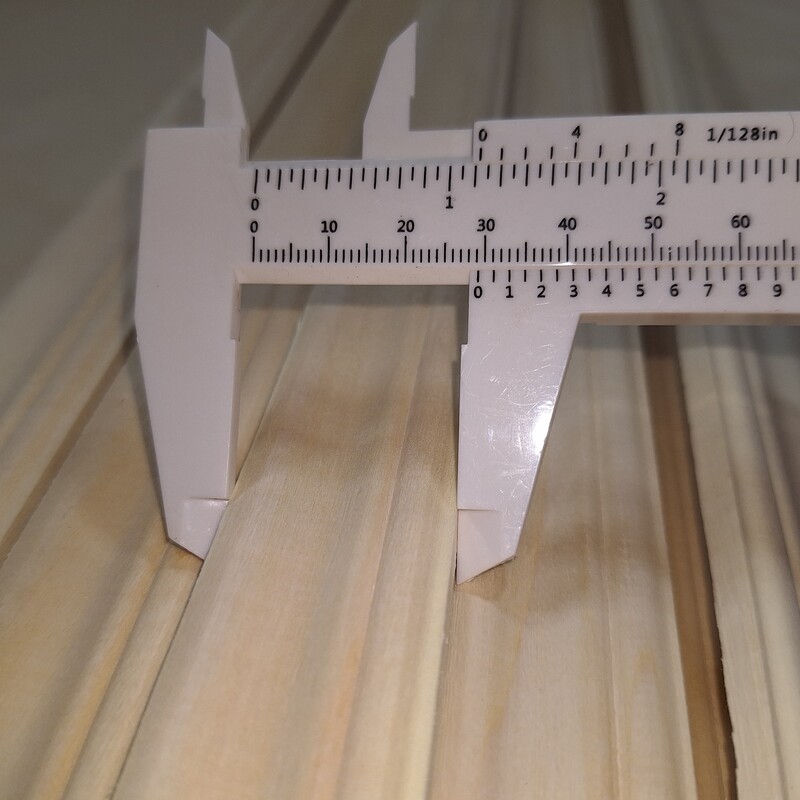 زوار  چوبی عرض 3 سانتی متر ، طول 55 سانتی متر