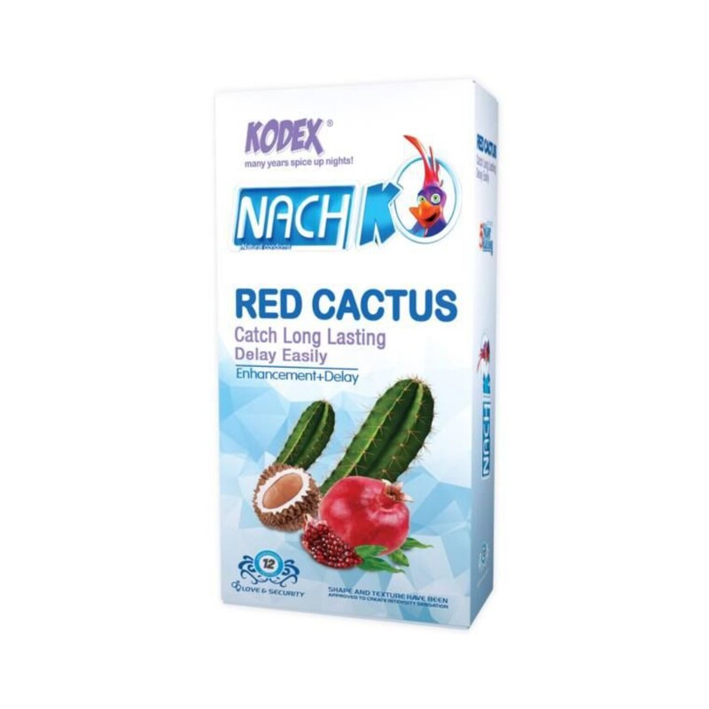 کاندوم کدکس مدل  Red Cactus بسته 12 عددی