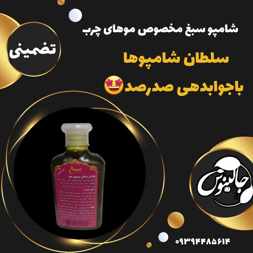 شامپوسبغ برای موی چرب باغلظت بالا رفع ریزش مو تضمینی درغرفه جالینوس مشهد