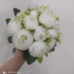 دسته گل مصنوعی عروس مدل پیونی 