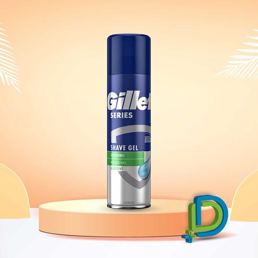 ژل اصلاح صورت ژیلت با رایحه آلوئه ورا 200 میل Gillette Shaving Gel with Aloe Vera