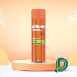 ژل اصلاح مردانه ژیلت Gillette مدل سنسیتیو Sensitive سری فیوژن Fusion 5 