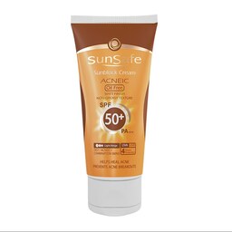 کرم ضد آفتاب SPF50 فاقد چربی سان سیف مناسب پوست های چرب و آکنه ای 50 میلی لیتر