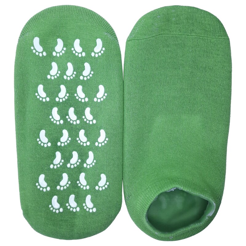جوراب سیلیکونی سبزآبی فدک (حاوی روغن های بهبود دهنده، بهبود ترک پا)