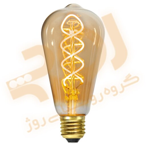 لامپ فیلامنتی 6 وات مدل ST64 Spiral پایه معمولی E27