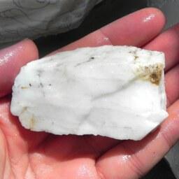 سنگ راف جاسپر سفید عقیق شیری معدنی q14