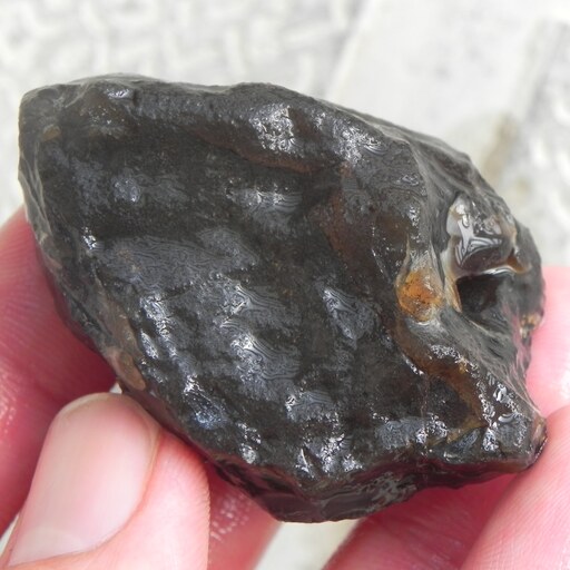 سنگ راف عقیق سیاه مشکی اونیکس معدنی c5