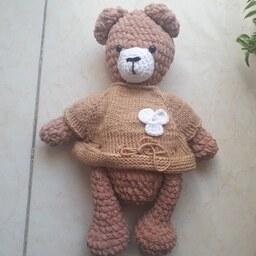 عروسک بافتنی تدی خرس