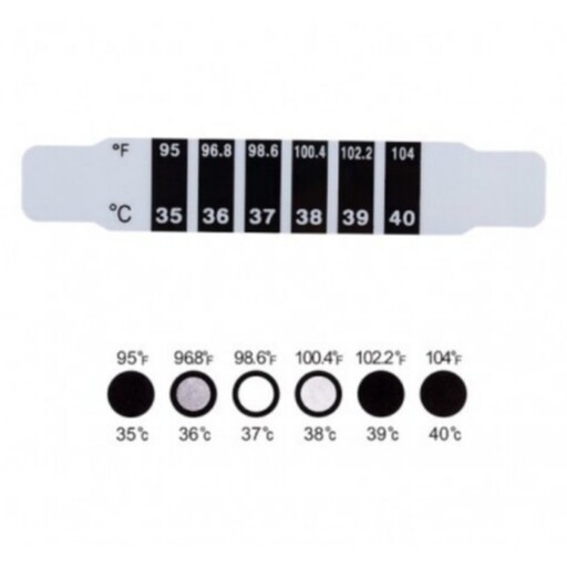 تب سنج نواری پیشانی مجموعه 10 عددی 