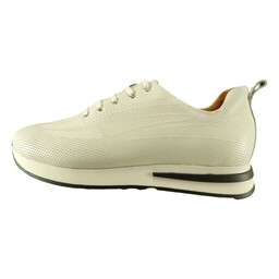 کفش اسپرت مردانه چرم طبیعی برند آرمان چرم رنگ سفید کد 394 سایز 40تا44 ارسال رایگان 