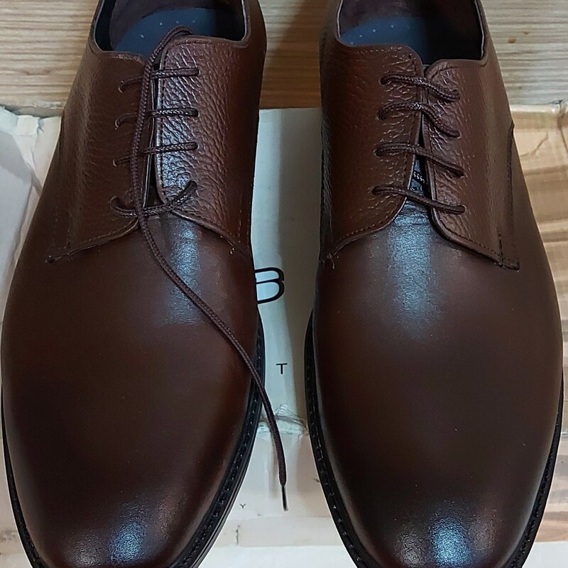 کفش چرم طبیعی درجه یک مردانه، تولید تبریز، رنگ قهوه ای، سایز 44