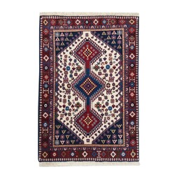 فرش دستباف قشقایی ذرع و نیم شیراز شکروی کد 152336