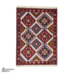 فرش دستباف قشقایی یلمه شیراز شکروی کد 11197