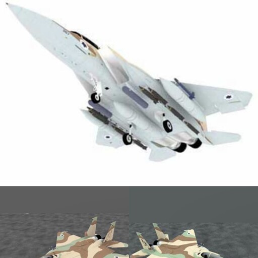 کیت ساخت ماکت جت جنگنده F-15  استتار خاکی 