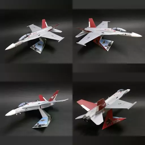 کیت ساخت ماکت جت جنگنده  F-18 خاکستری 