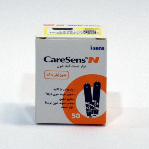 نوار تست قند خون کرسنس مدل caresens N بسته 50 عددی 