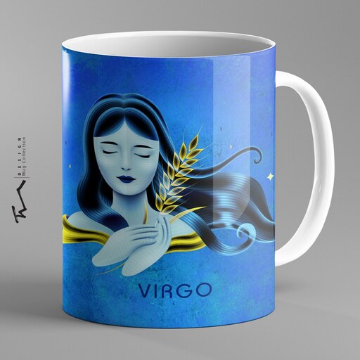ماگ سرامیکی طرح نماد ماه شهریور (سنبله یا خوشه) Virgo - چاپ سابلیمیشن - کیفیت چاپ و بسته بندی عالی