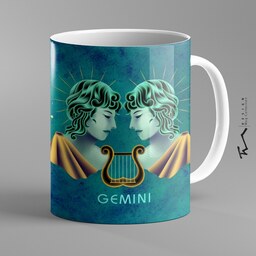 ماگ سرامیکی طرح نماد ماه خرداد  ( دوپیکر ، جوزا ) Gemini - چاپ سابلیمیشن - کیفیت چاپ و بسته بندی عالی