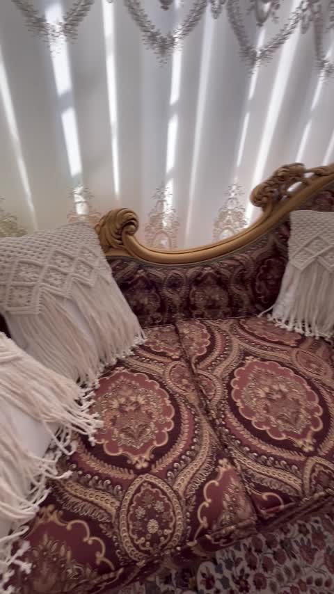 کاور کوسن مکرومه بافی مدل پری