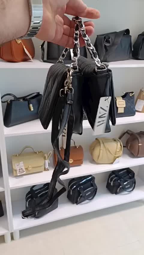 کیف پاسپورتی زارا گلدوزی شده دستی دوشی 