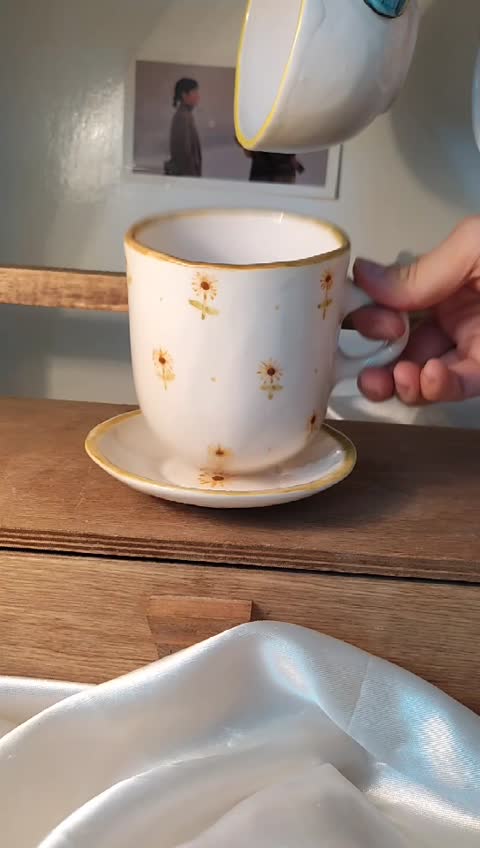 فنجون سرامیک فنجون آفتابگردون فنجون نعلبکی سرامیک ماگ سرامیک(پس کرایه)