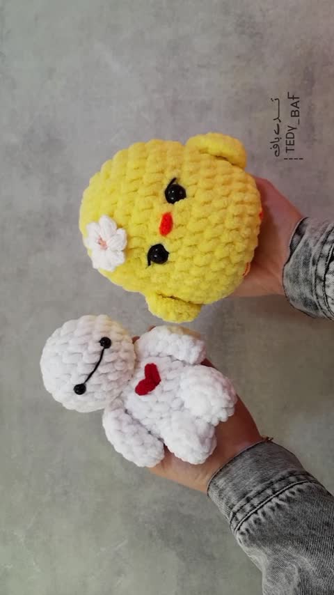 عروسک بافتنی بایمکس (بیمکس) عروسک مخملی کوچولو کیووت (15 cm)لطفا قبل سفارش هماهنگ کنید