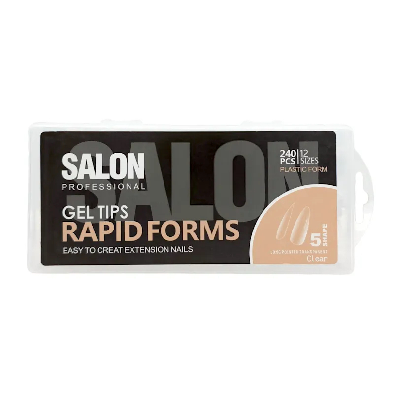 ژل تیپس سالن فرم استیلت تیز- 240 عددی شماره 5
