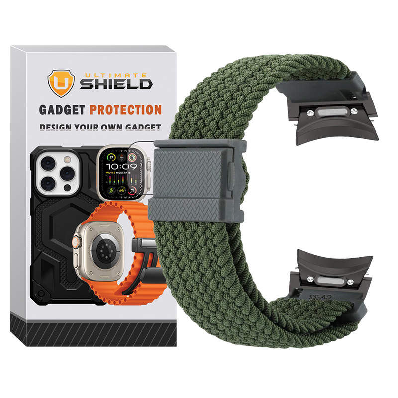 بند آلتیمیت شیلد مدل Braided Magnet BTN BK مناسب برای ساعت هوشمند سامسونگ Galaxy Watch 4 Classic 46mm – با بهترین کیفیت