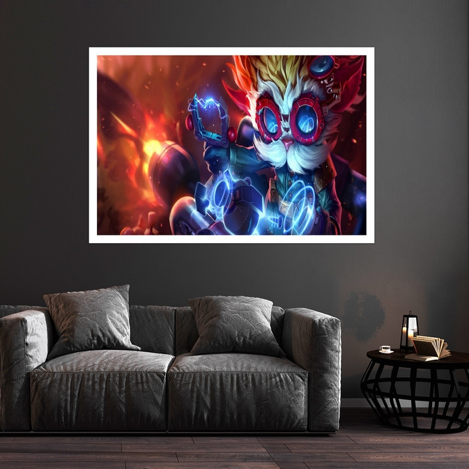 تابلو بکلیت طرح بازی Heimerdinger مدل قاب شاسی W-s9636 ارسال فوری مدل 1